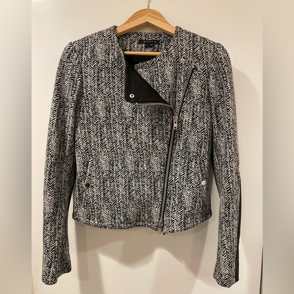 Theory biker jacket - size 10